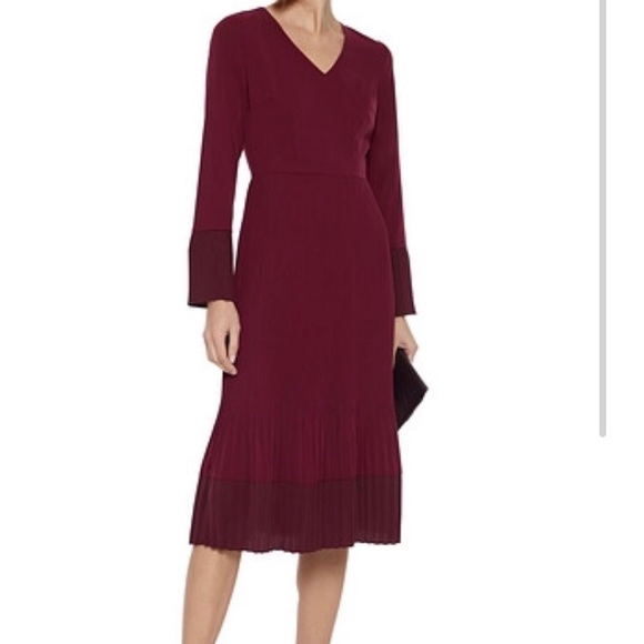 Iris and Ink burgundy dress - Picture 1 of 9